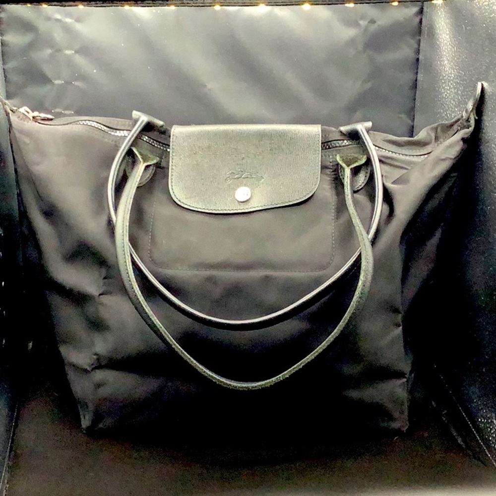Longchamp black Toto bag